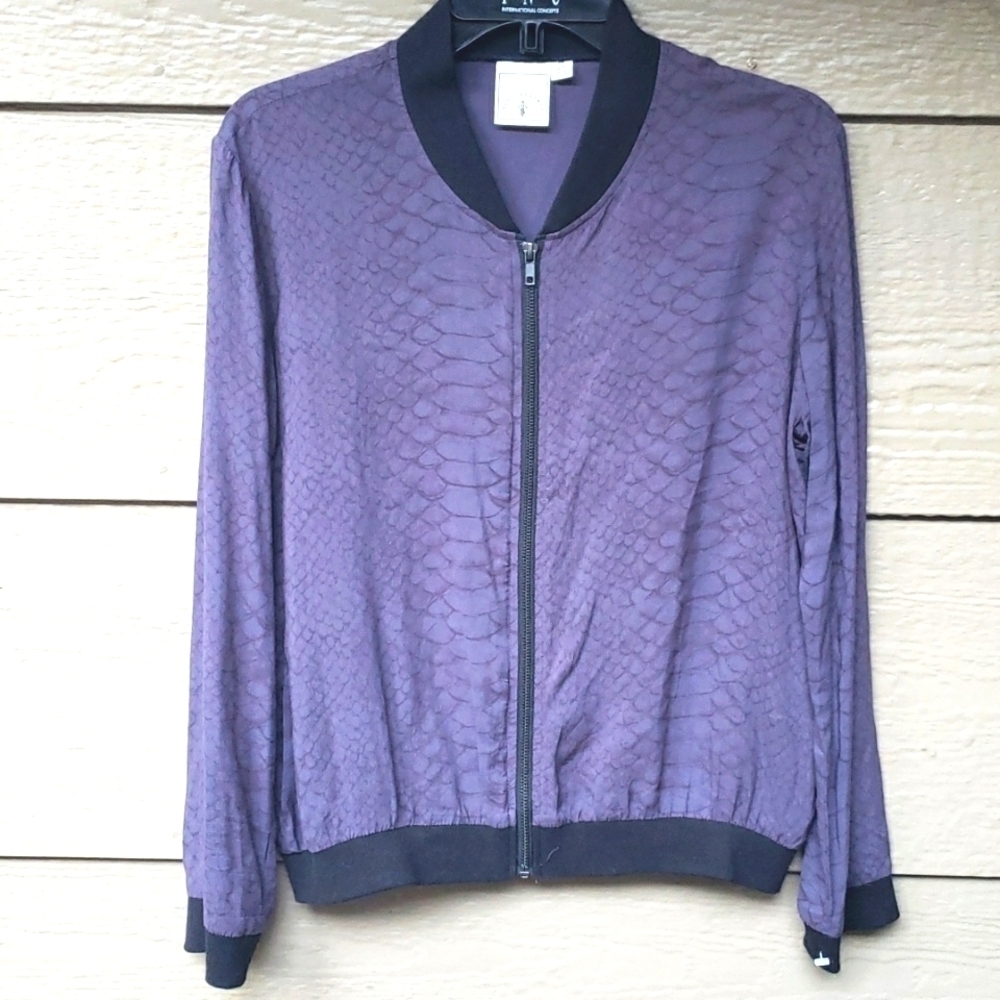 Knot Sisters lightweight summer bomber jacket lizard S